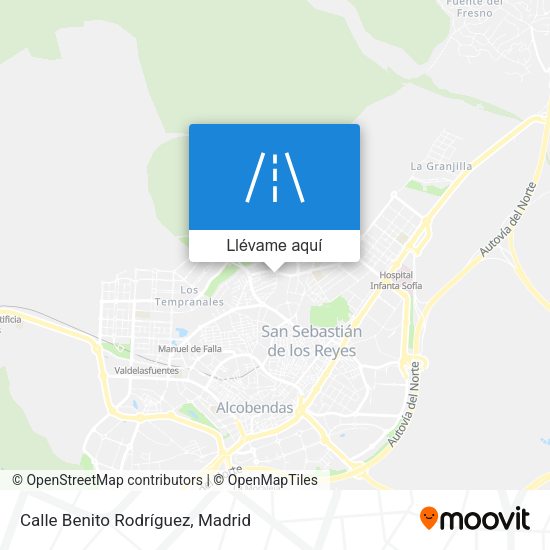 Mapa Calle Benito Rodríguez