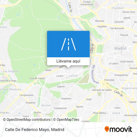 Mapa Calle De Federico Mayo