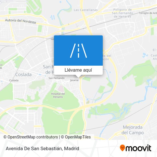 Mapa Avenida De San Sebastián