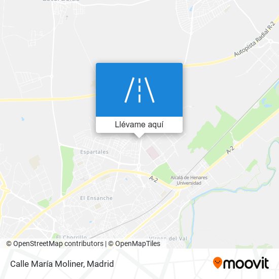 Mapa Calle María Moliner