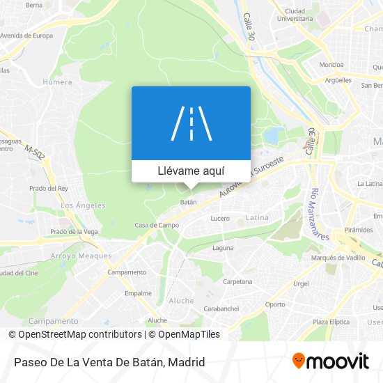 Mapa Paseo De La Venta De Batán