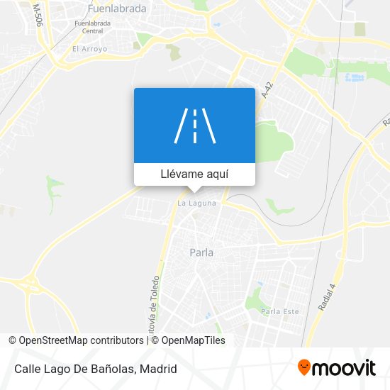 Mapa Calle Lago De Bañolas