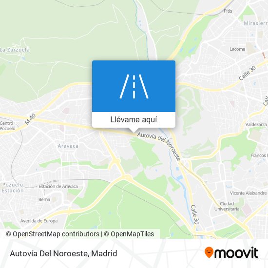 Mapa Autovía Del Noroeste