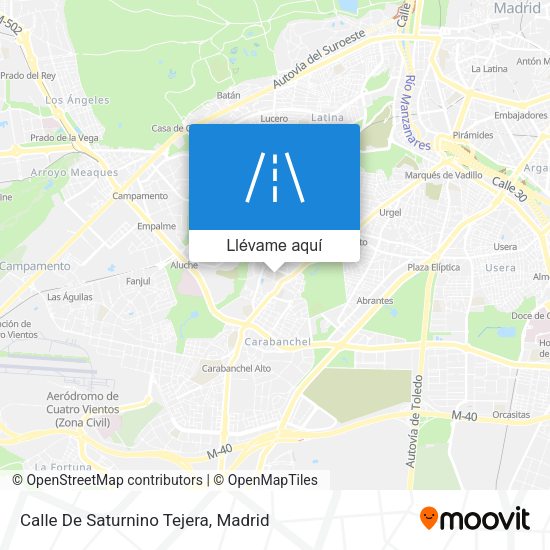 Mapa Calle De Saturnino Tejera