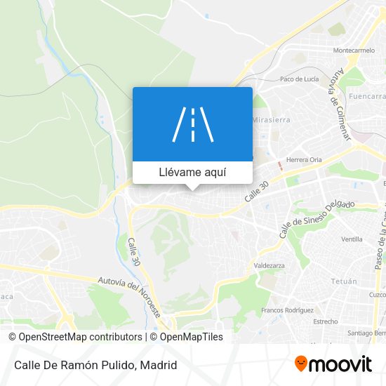 Mapa Calle De Ramón Pulido