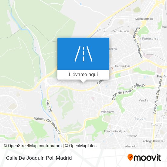 Mapa Calle De Joaquín Pol