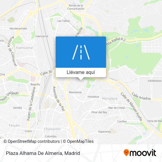 Mapa Plaza Alhama De Almería