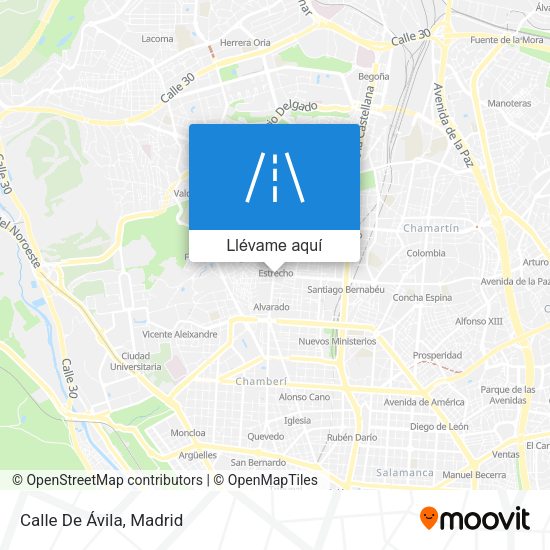 Mapa Calle De Ávila
