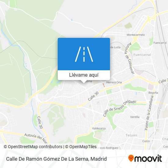 Mapa Calle De Ramón Gómez De La Serna