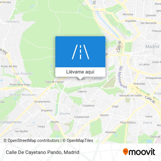 Mapa Calle De Cayetano Pando
