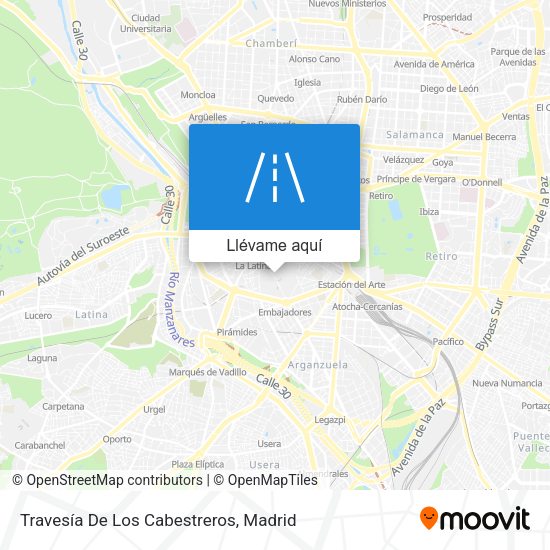 Mapa Travesía De Los Cabestreros