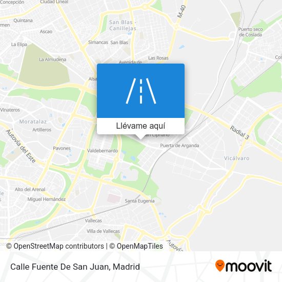 Mapa Calle Fuente De San Juan