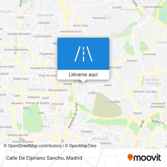 Mapa Calle De Cipriano Sancho