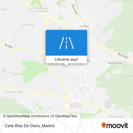 Mapa Calle Blas De Otero