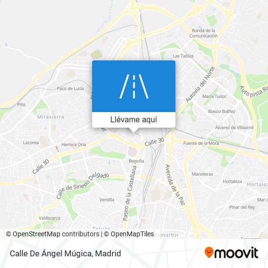 Mapa Calle De Ángel Múgica