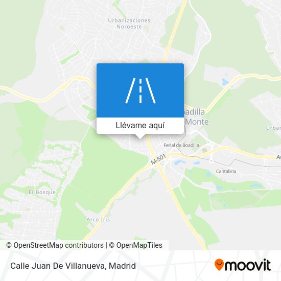 Mapa Calle Juan De Villanueva