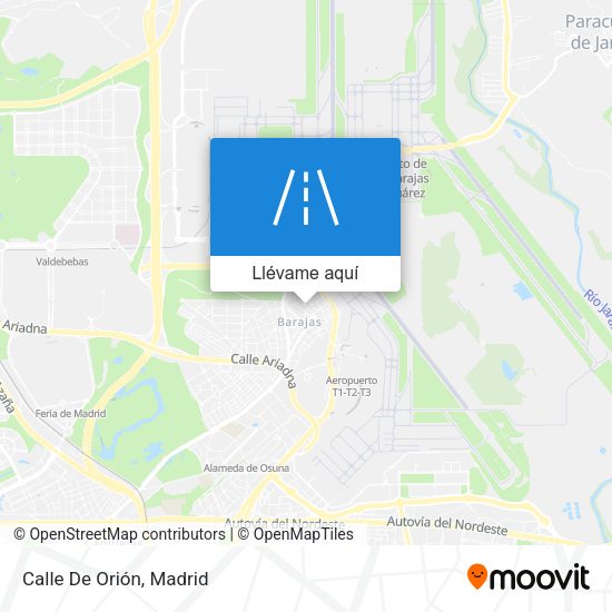 Mapa Calle De Orión