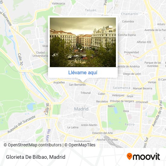 Mapa Glorieta De Bilbao