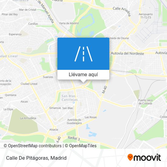 Mapa Calle De Pitágoras