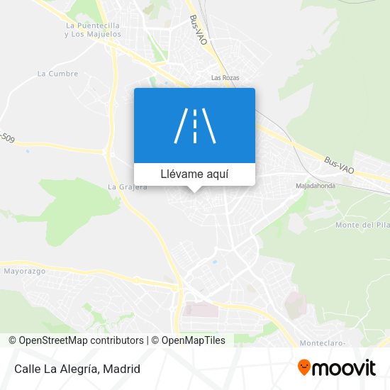 Mapa Calle La Alegría