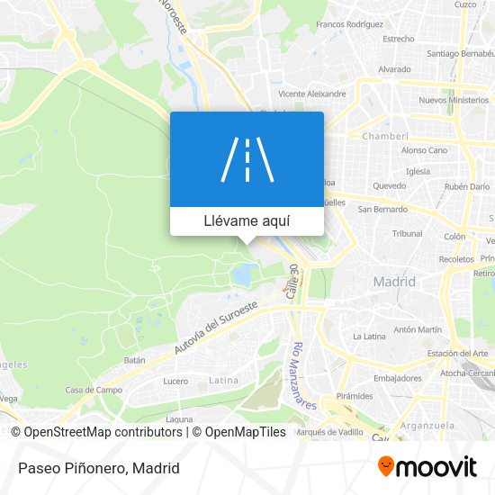 Mapa Paseo Piñonero