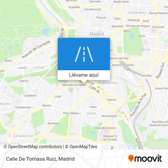 Mapa Calle De Tomasa Ruiz