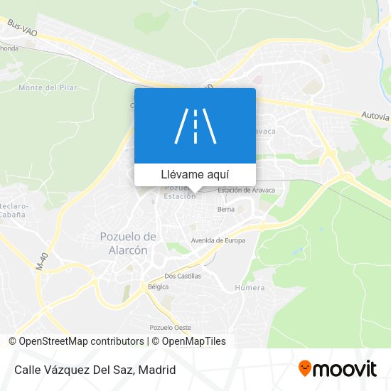 Mapa Calle Vázquez Del Saz