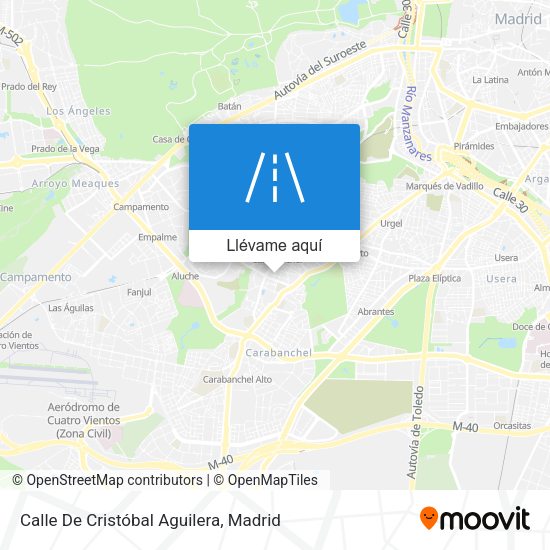 Mapa Calle De Cristóbal Aguilera
