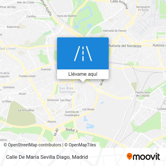 Mapa Calle De María Sevilla Diago