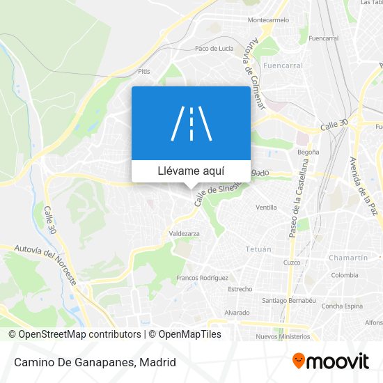 Mapa Camino De Ganapanes