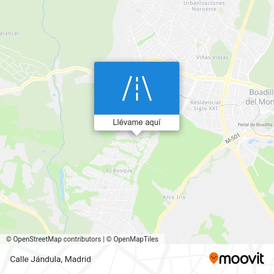Mapa Calle Jándula