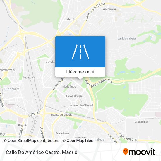 Mapa Calle De Américo Castro