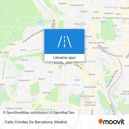 Mapa Calle Condes De Barcelona