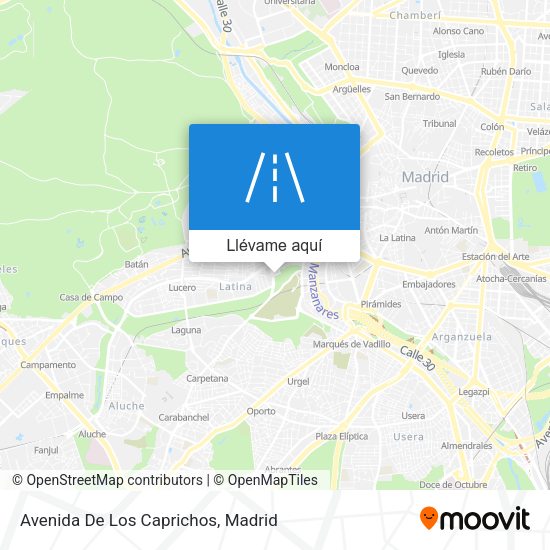Mapa Avenida De Los Caprichos