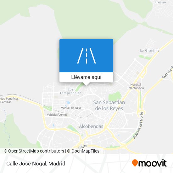 Mapa Calle José Nogal