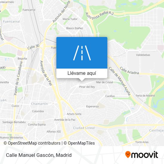 Mapa Calle Manuel Gascón
