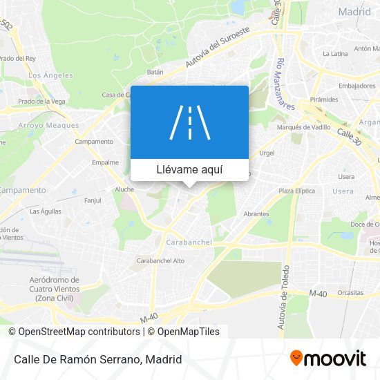 Mapa Calle De Ramón Serrano