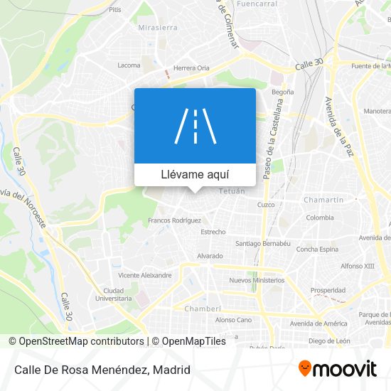Mapa Calle De Rosa Menéndez