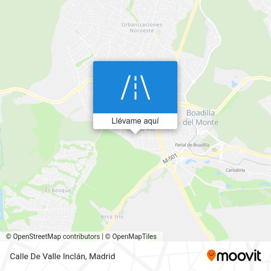 Mapa Calle De Valle Inclán