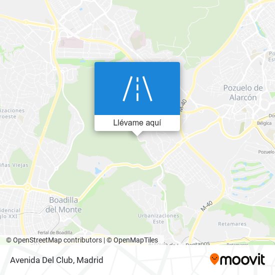 Mapa Avenida Del Club