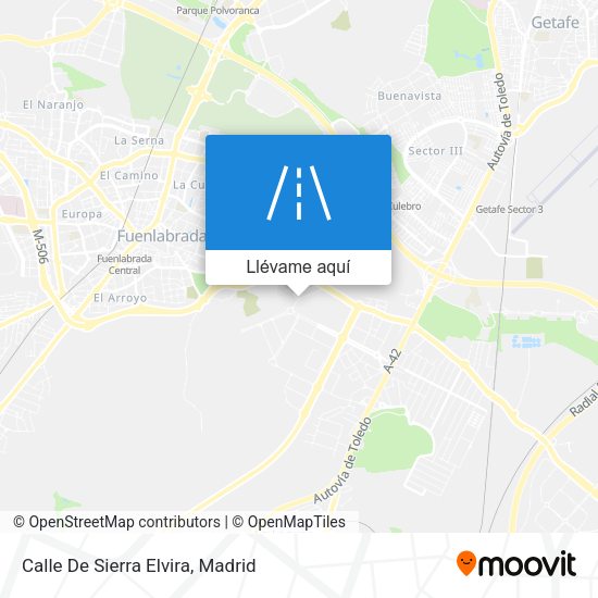 Mapa Calle De Sierra Elvira