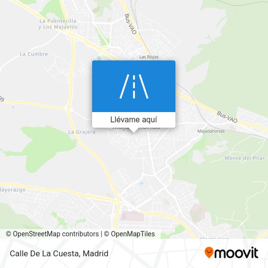 Mapa Calle De La Cuesta