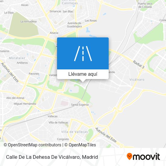 Mapa Calle De La Dehesa De Vicálvaro