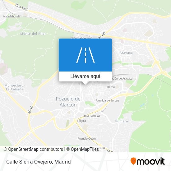 Mapa Calle Sierra Ovejero