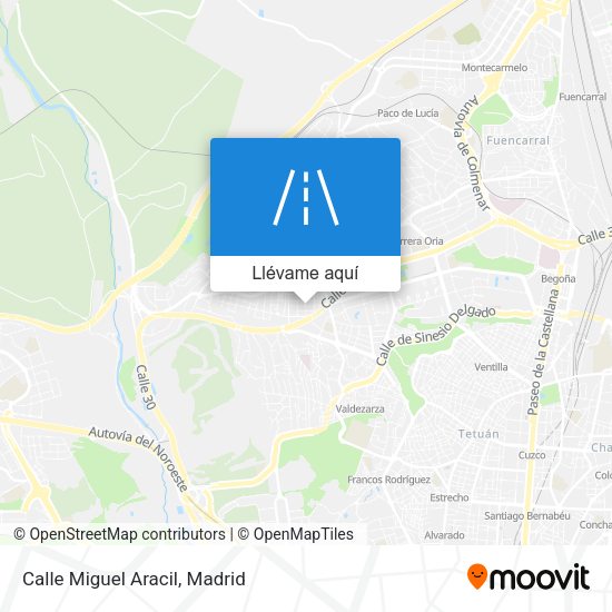 Mapa Calle Miguel Aracil