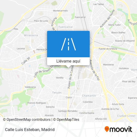 Mapa Calle Luis Esteban