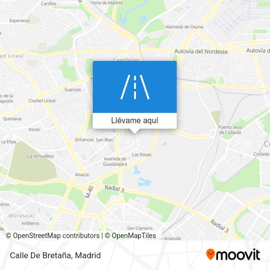 Mapa Calle De Bretaña