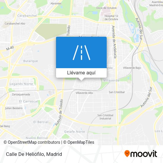 Mapa Calle De Heliófilo