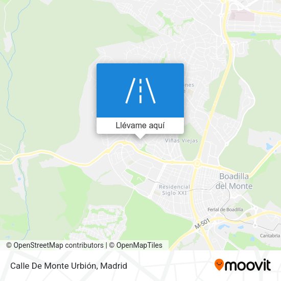 Mapa Calle De Monte Urbión