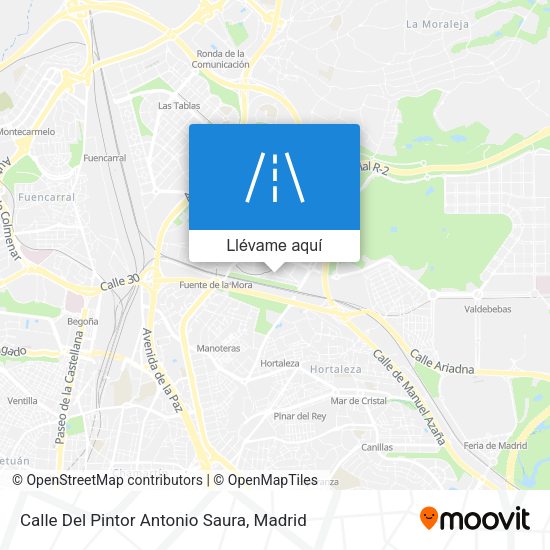 Mapa Calle Del Pintor Antonio Saura